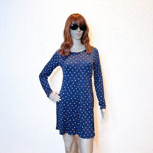 Boden Retro Mini Polka-Dot Summer Dress Blue‎ Pink Magenta Size 2R